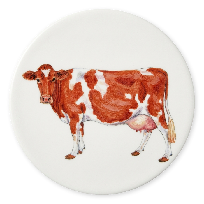 Richard Bramble Guernsey Cow Coaster