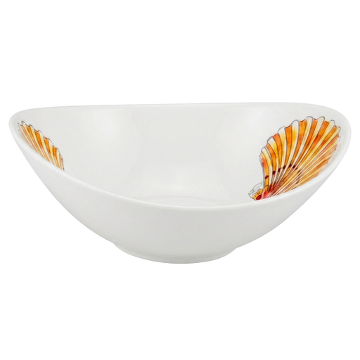 Scallop 18cm oval bowl