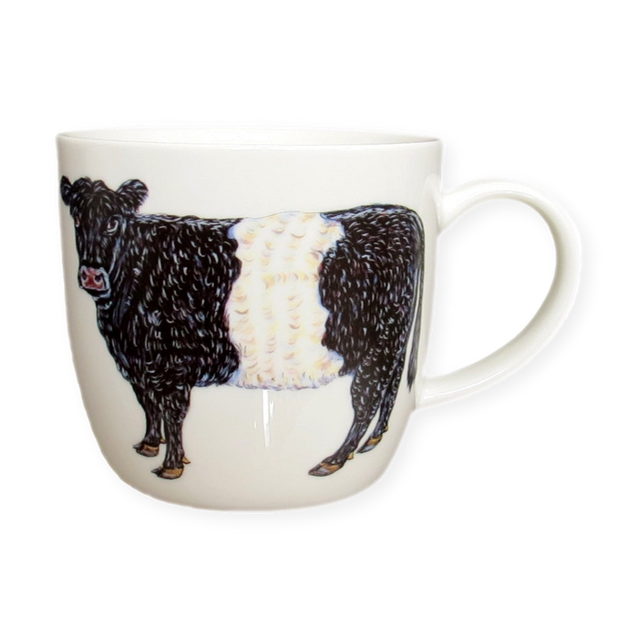 Belted Galloway Cow Mug (medium round sided)