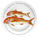 Red Mullet 30cm Deep Rimmed Plate
