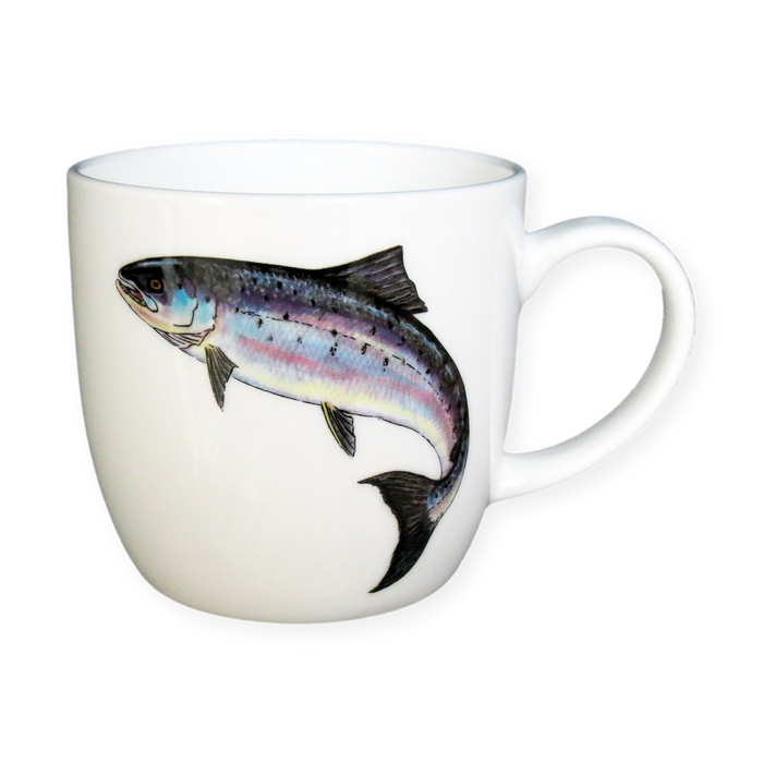 Salmon Mug (medium round sided)