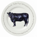 Aberdeen Angus Cow 30cm Flat Rimmed Plate