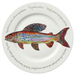 Arctic Grayling Trout 30cm Flat Rimmed Plate