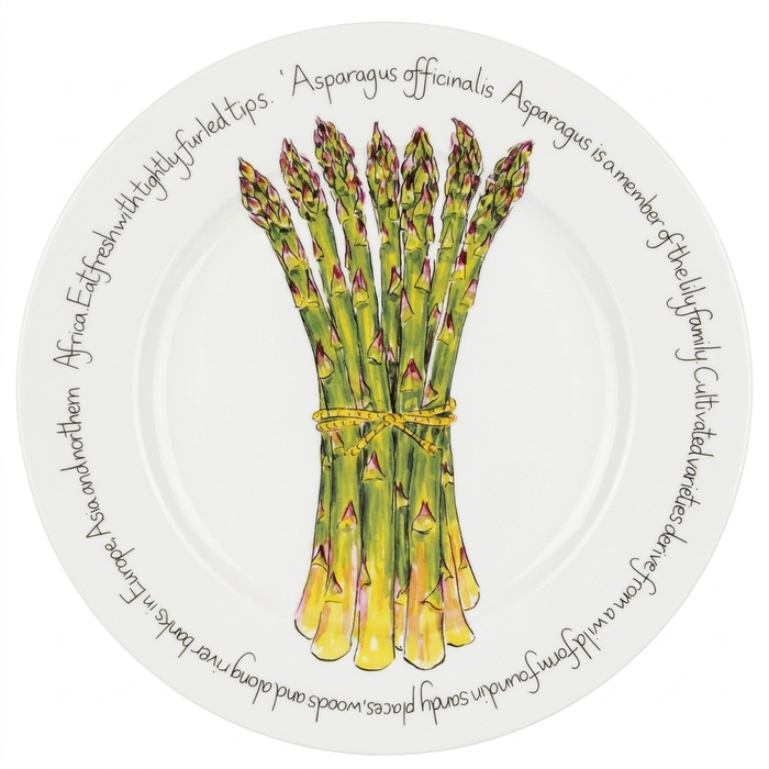 Asparagus 30cm Flat Rimmed Plate