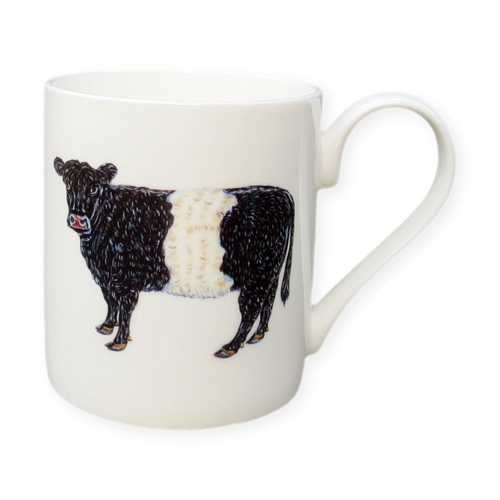 Belted Galloway Cow Mug (medium straight sided)