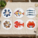 Fruits de Mer Tablemat Set of 6 by Richard Bramble