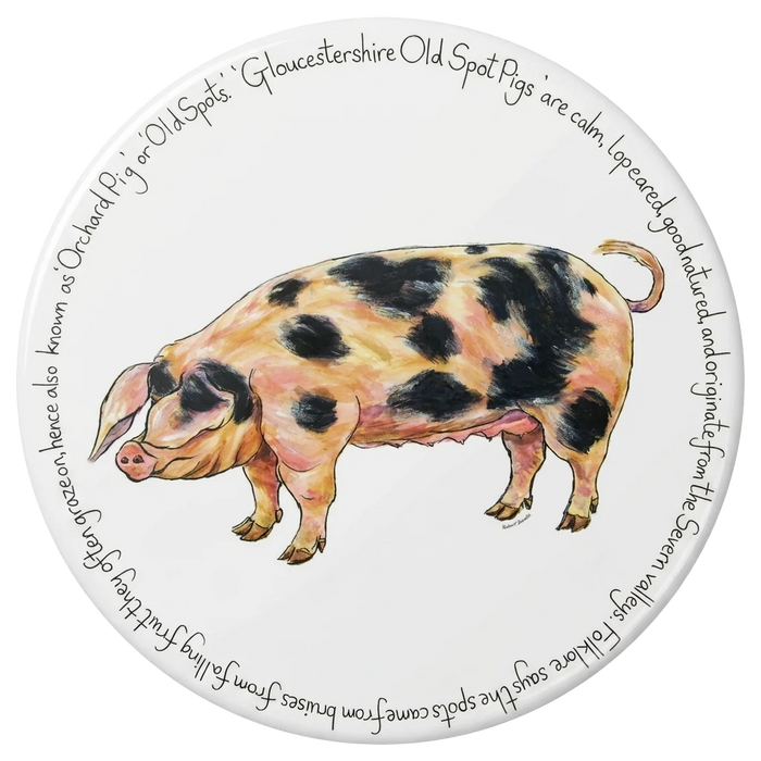 Gloucestershire Old Spot Pig tablemat