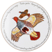 Grey Partridge tablemat
