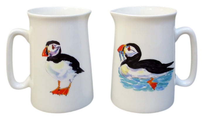 ½ Pint Puffin Jug styled on the table