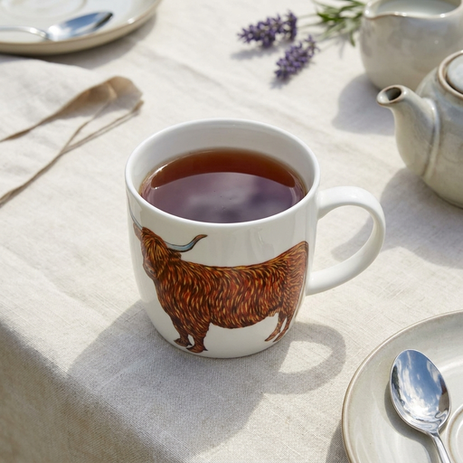 Highland Cow Mug lifestyle