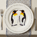 King Penguins 30cm flat rimmed plate lifestyle image