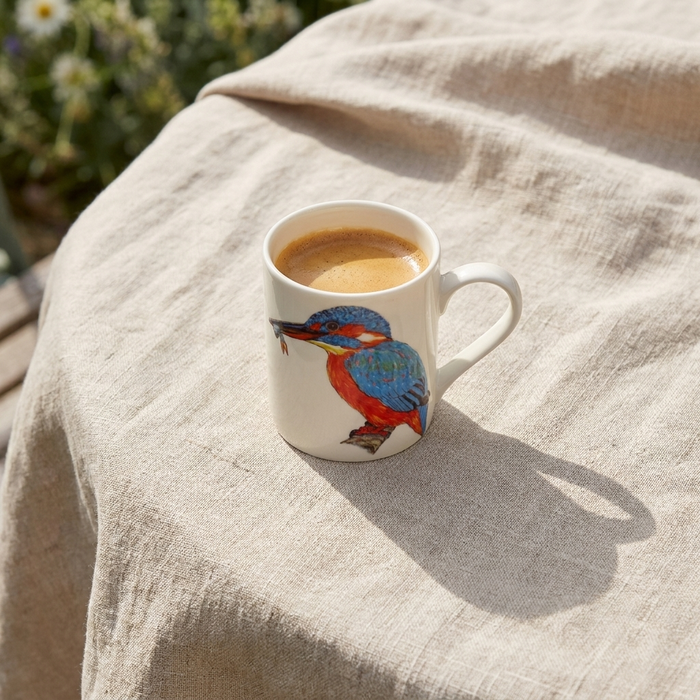 Kingfisher Small Mug styled on the table