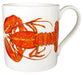 Red Lobster Mug by Richard Bramble