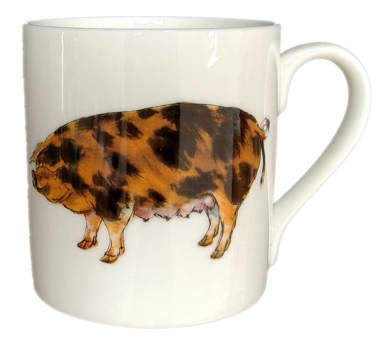 Oxford Sandy & Black Pig Mug by Richard Bramble