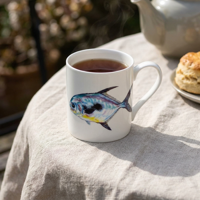 Permit Mug (large size) styled on the table