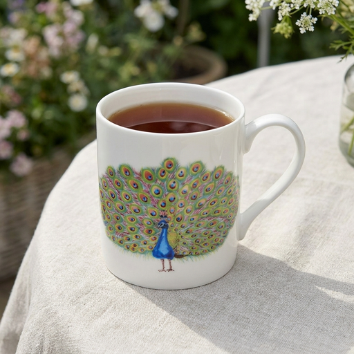 Peacock Mug lifestyle