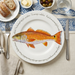 Red Drum 30cm flat rimmed plate lifestyle image