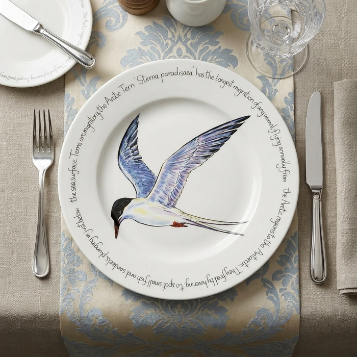 Tern 30cm Flat Rimmed Plate styled on the table