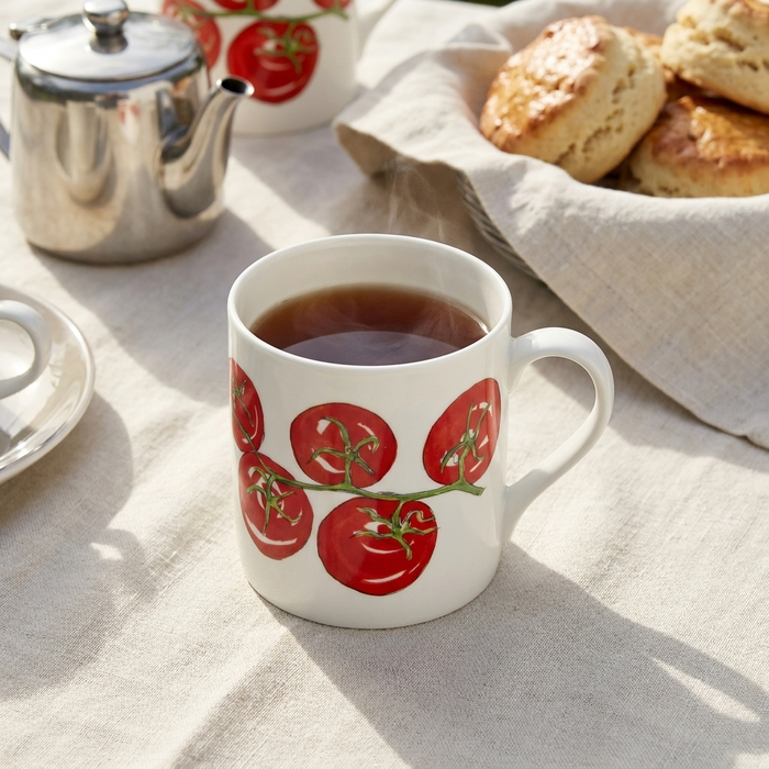 Tomato Mug (large size) limited edition styled on the table