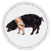 Saddleback Pig tablemat