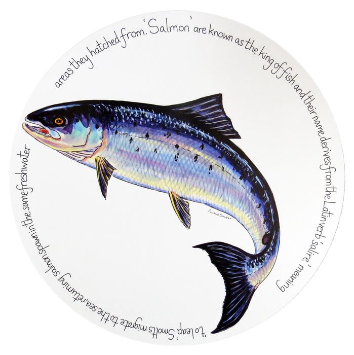 Salmon Tablemat by Richard Bramble