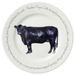 Aberdeen Angus Cow 30cm flat rimmed plate