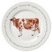 Guernsey Cow 30cm flat rimmed plate