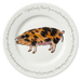 Oxford Sandy Black Pig 30cm flat rimmed plate