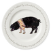 Saddleback Pig 30cm flat rimmed plate