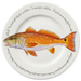 Red Drum 30cm flat rimmed plate
