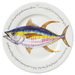 Yellowfin Tuna 30cm flat rimmed plate