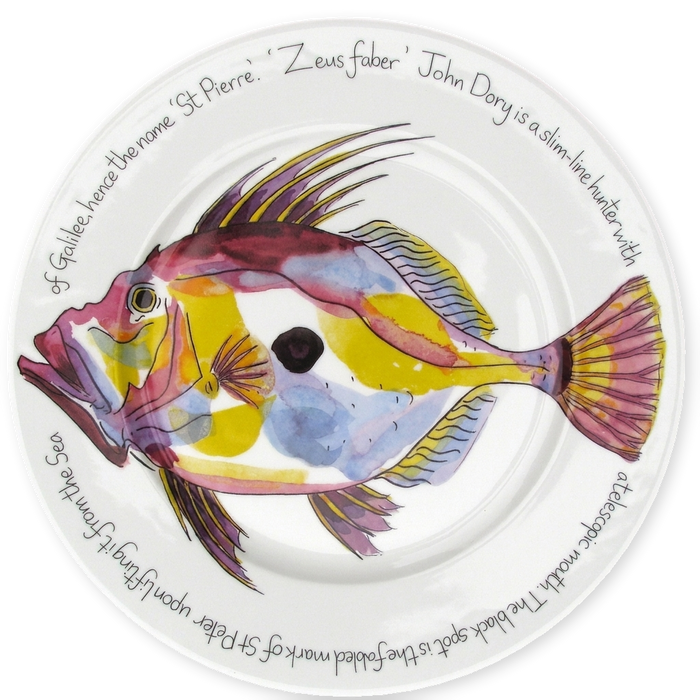 John Dory 30cm flat rimmed plate