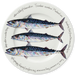 Mackerel 30cm flat rimmed plate