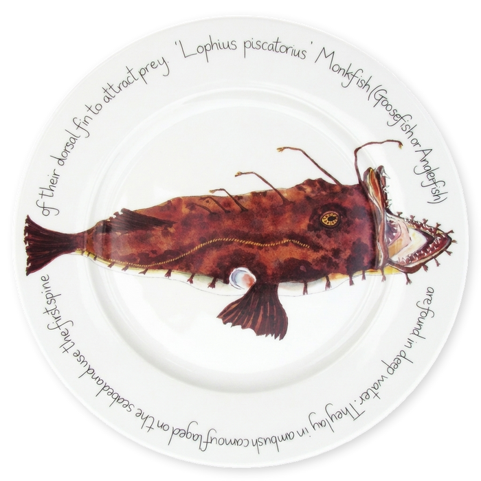 Monkfish 30cm flat rimmed plate