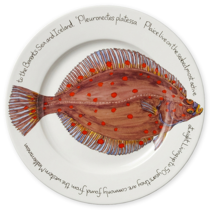 Sea Fish Large Dinner Plate Set of 6