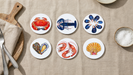 Shellfish Coaster Set lifestyle