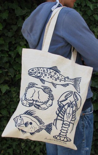 Cotton Eco-friendly Bag styled on the table
