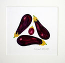 Aubergine Original Watercolour Painting