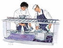 Chef Marco Pierre White Cooking artist print (made to order)