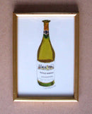 Chardonnay wine, Robert Mondavi, watercolour painting