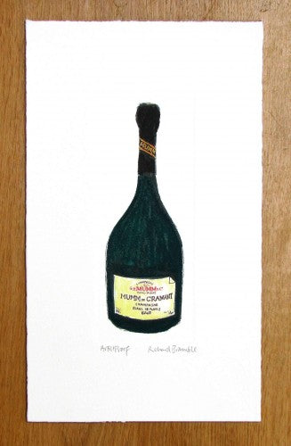 Richard Bramble print Mumm de Cramant Champagne