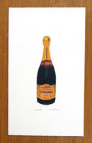 Taittinger Champagne Bottle Artist Print