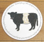 Belted Galloway Cow Tablemat