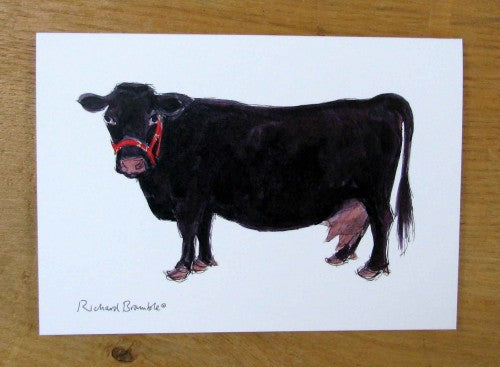 Dexter Cow Greeting Card Richard Bramble