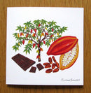 Cacao Tree and Chocolate Greeting Card