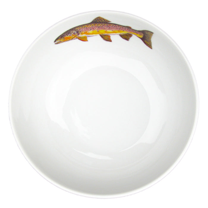 Brown Trout 16cm Bowl styled on the table