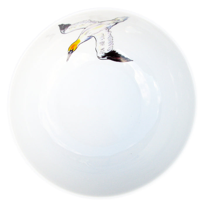 Gannet Diving 16cm Bowl styled on the table