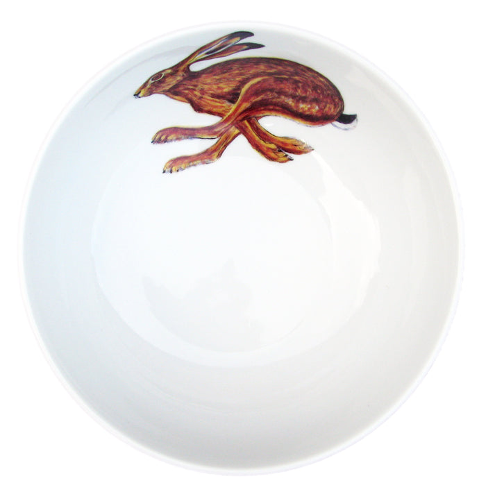 Hare Running 16cm Bowl styled on the table