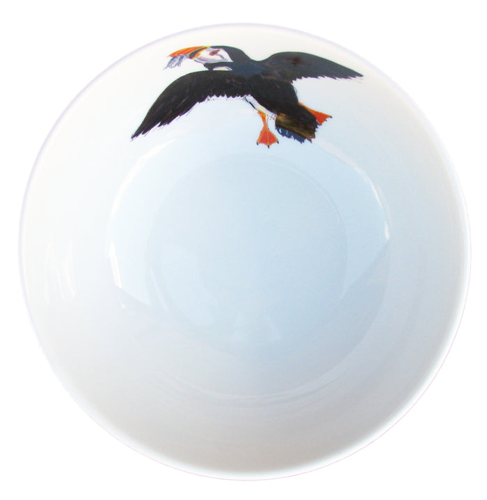 Puffin Flying 16cm Bowl styled on the table