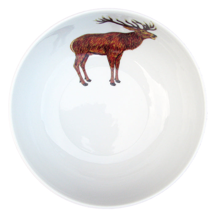 Stag Roaring 16cm Bowl styled on the table